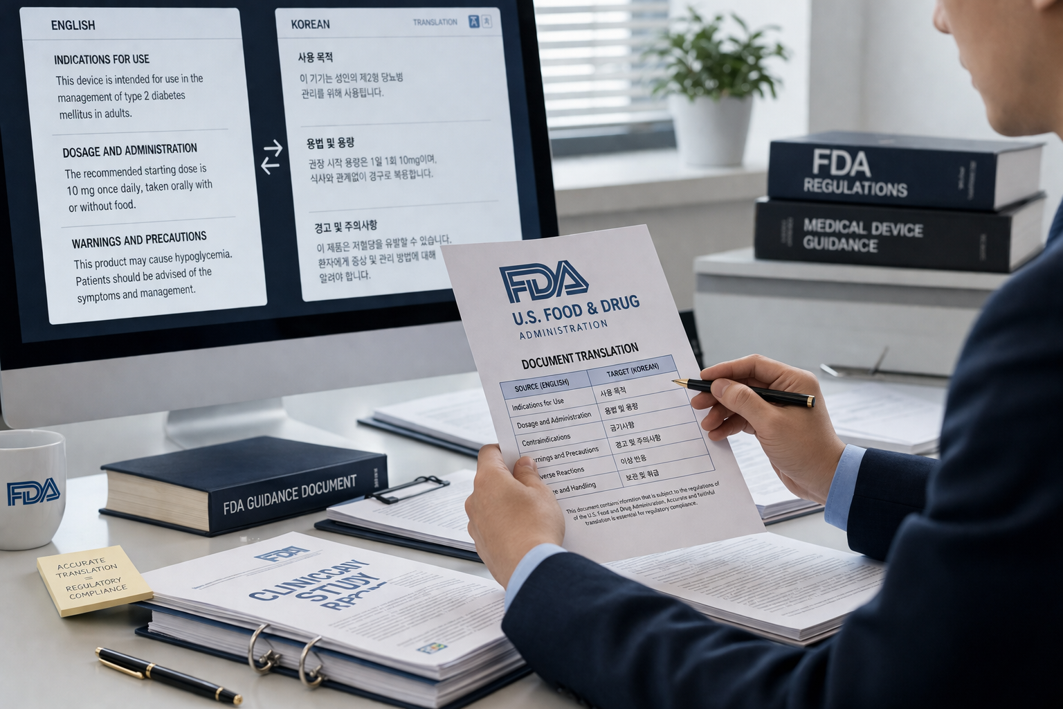 의료번역 : FDA·EMA 제출 문서 번역, 반드시 확인해야 할 3가지 포인트